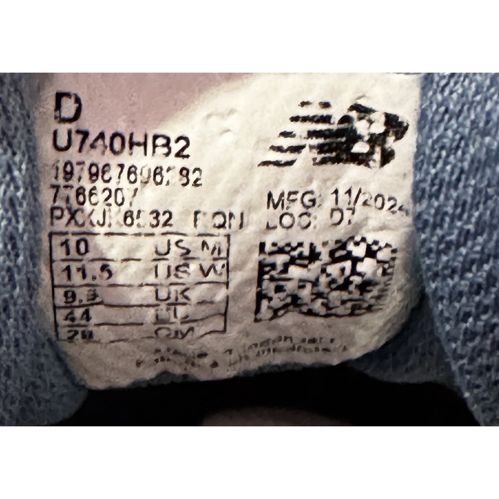 Size 10.5 - New Balance 740v2 Heron Blue Vintage Indigo - Picture 9 of 9